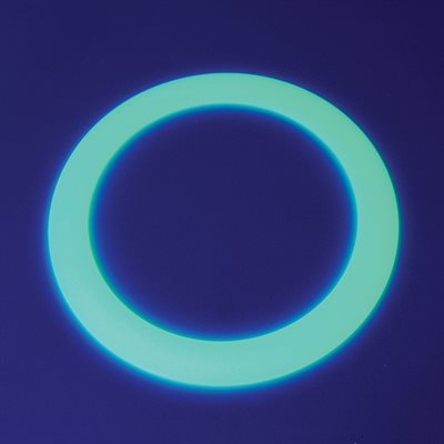 Anneau de jonglerie en plastique phosphorescent, 32 cm (12-½")