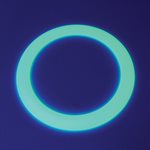Phosphorescent Plastic Juggling Ring, 12-½" (32 cm)