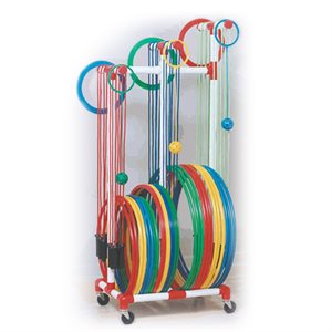 Jump Rope - Hoop Holder Tangle Free Storage Cart