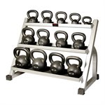 Support pour kettlebells, 3 étages
