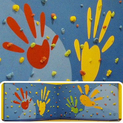 Ens. de prises d'escalade pour mur de contreplaqué, 8'x24'