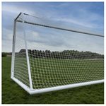 FUSION® MAX Senior Soccer Goals, 8' X 24', 4" round posts