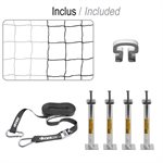 Paire de buts de soccer Kwik Goal Evolution 2.1 8'x24'x3'x9' avec roues