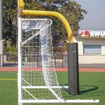 Pair of Kwik Goal Fusion 120 Soccer Goals, 8'x24'x3'x5', with Wheels