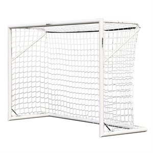 Pair of Kwik Goal® Futsal Goals, 6'7" x 9'10" x 2'8" x 3'8", Round Posts