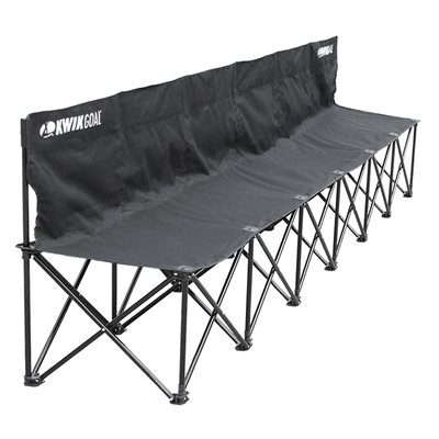 6-Seat Portable Kwik Bench, Black, 16"X18"