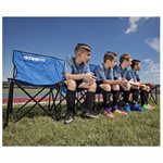 6-Seat Portable Kwik Bench, Black, 16"X18"