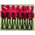 6-Seat Portable Kwik Bench, Black, 16"X18"