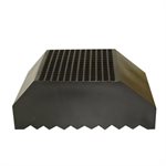 Flat Convert Tee, Rubber, 2", Black