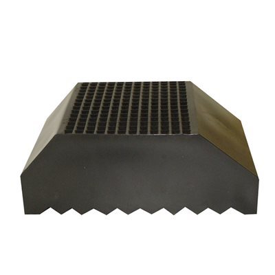 Flat Convert Tee, Rubber, 2", Black