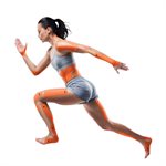 Cotton Kinesio Tape Pre-Cut Roll, Beige