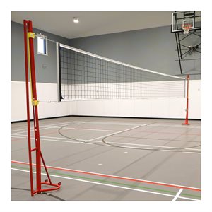 Poteaux de volley / badminton, acier, 1-7 / 8"