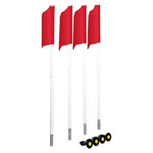 Set of 4 Stiff Corner Flags