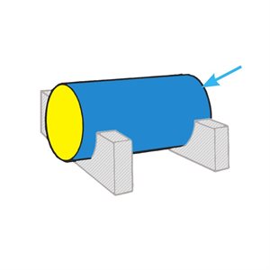 Foam Cylinder, Ø12"x24"