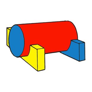 Foam Cylinder with Bases, Ø18"x36"