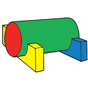 Foam Cylinder with Bases, Ø24"x48"