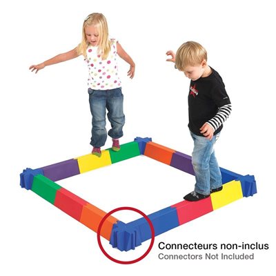 Parcours d'équilibre droit de 12 blocs