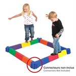 Parcours d'équilibre droit de 12 blocs