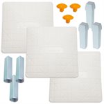 3 buts de baseball Low Profile 15"x15"x3"