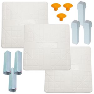 3 buts de baseball Low Profile 15"x15"x3"