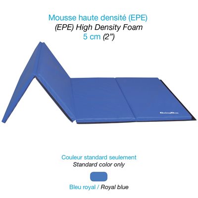 Foldable Mat, High-Density Foam, 4'x6'x2", 4 Velcros