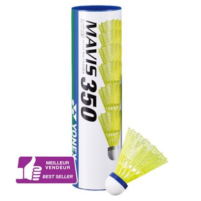 12 badminton shuttlecocks, yellow