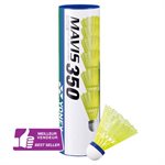 12 badminton shuttlecocks, yellow