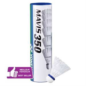 12 badminton shuttlecocks, white