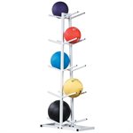 Double-Sided Medicine Ball Storage Rack