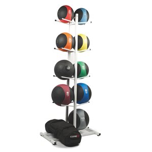 Double-Sided Medicine Ball Storage Rack