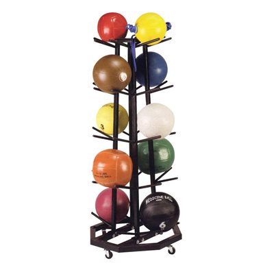 4-Sided Medicine Ball Tree on Wheels