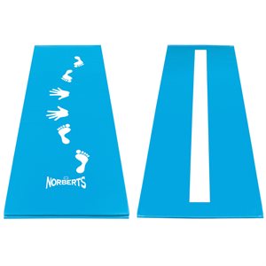 Cartwheel-beam reversible mat