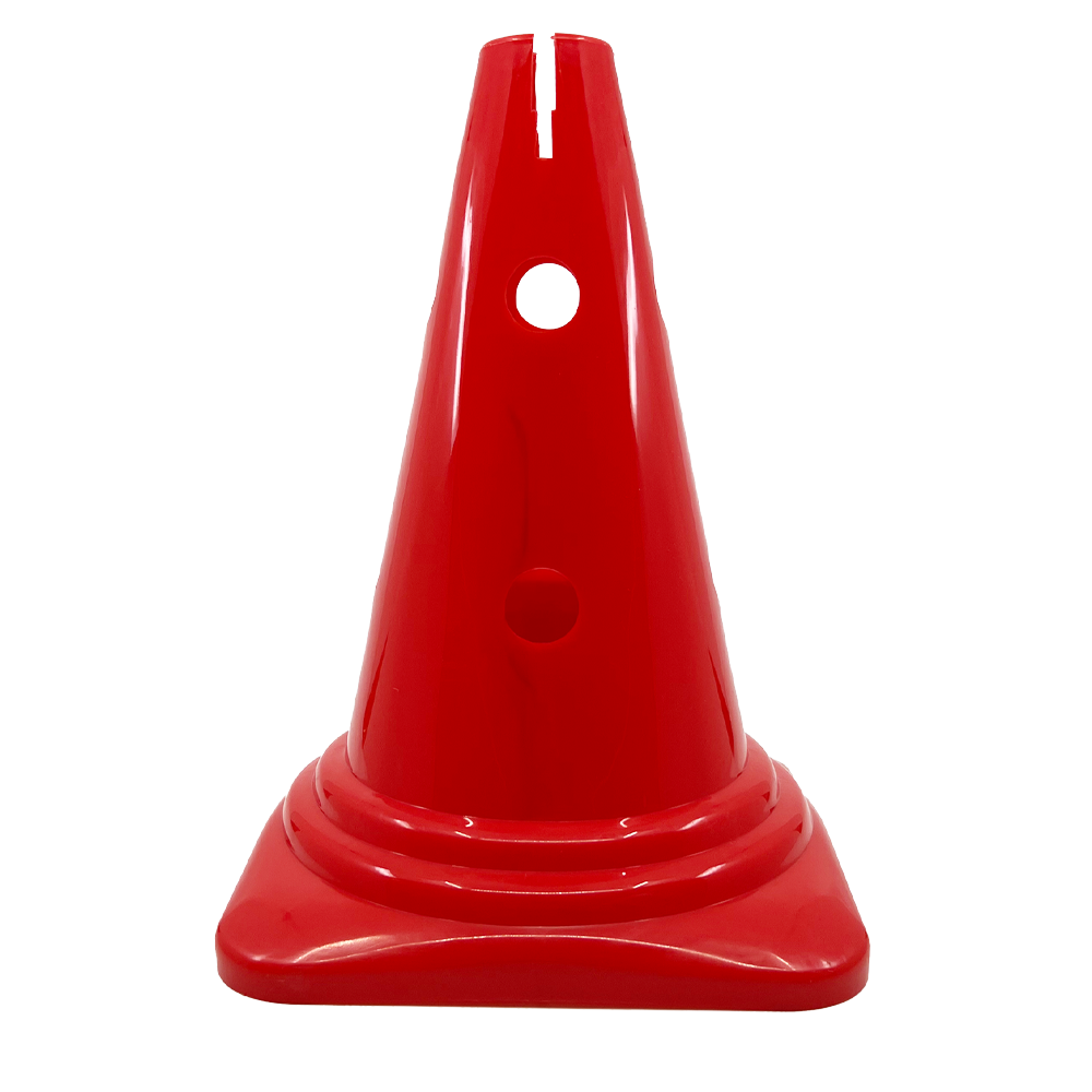 Hard Plastic Cone with Holed Sides, 12"