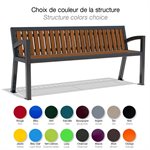 Moraine Bench 6' with Back