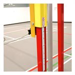 Volleyball / Badminton Posts, Steel, Micro-Adjustable, 1-7 / 8", Pair