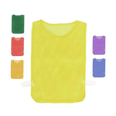 Mesh Pinnie with Elastic, Youth, Yellow