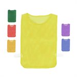 Mesh Pinnie with Elastic, Youth, Yellow