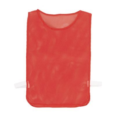 Mesh Pinnie with Elastic, Youth, Red
