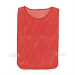 Mesh Pinnie with Elastic, Youth, Red