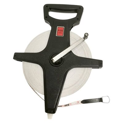 Ruban à mesurer en fibre de verre, système métrique et impérial