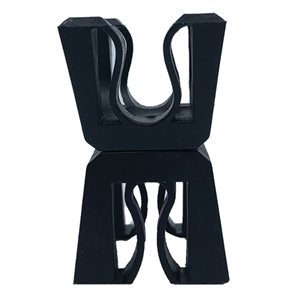 4 attaches pour cerceau plat et tubulaire (ou tige)