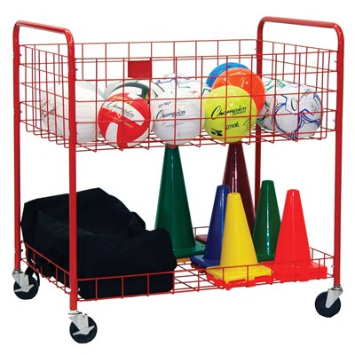 Open Top 2-Level Steel Storage Cart