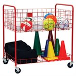 Open Top 2-Level Steel Storage Cart