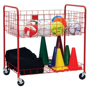 Open Top 2-Level Steel Storage Cart