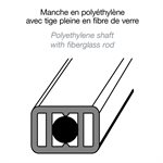 12 bâtons de hockey 52", 2 balles, 2 rondelles