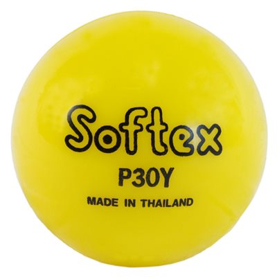 Balle de jeu en vinyle jaune Softex