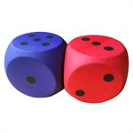 2 PVC Covered Foam Dices, 6"