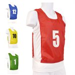 12 numbered JUNIOR pinnies #1-12