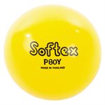 Ballon de jeu en vinyle gonflable Softex, jaune
