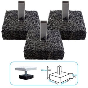 3 Preassembled Baseball Anchor Bases